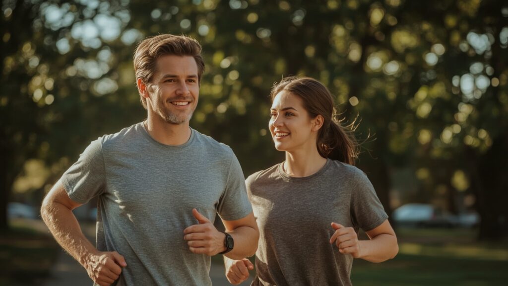 Active Older Woman Embracing Jogging as a Wellness Trend causes jogging will make you look younger